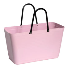 Load image into Gallery viewer, Hinza Large Dusty Pink Bag- Green Plastic
