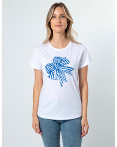 Stella & Gemma White Bowtiful Blue T-Shirt