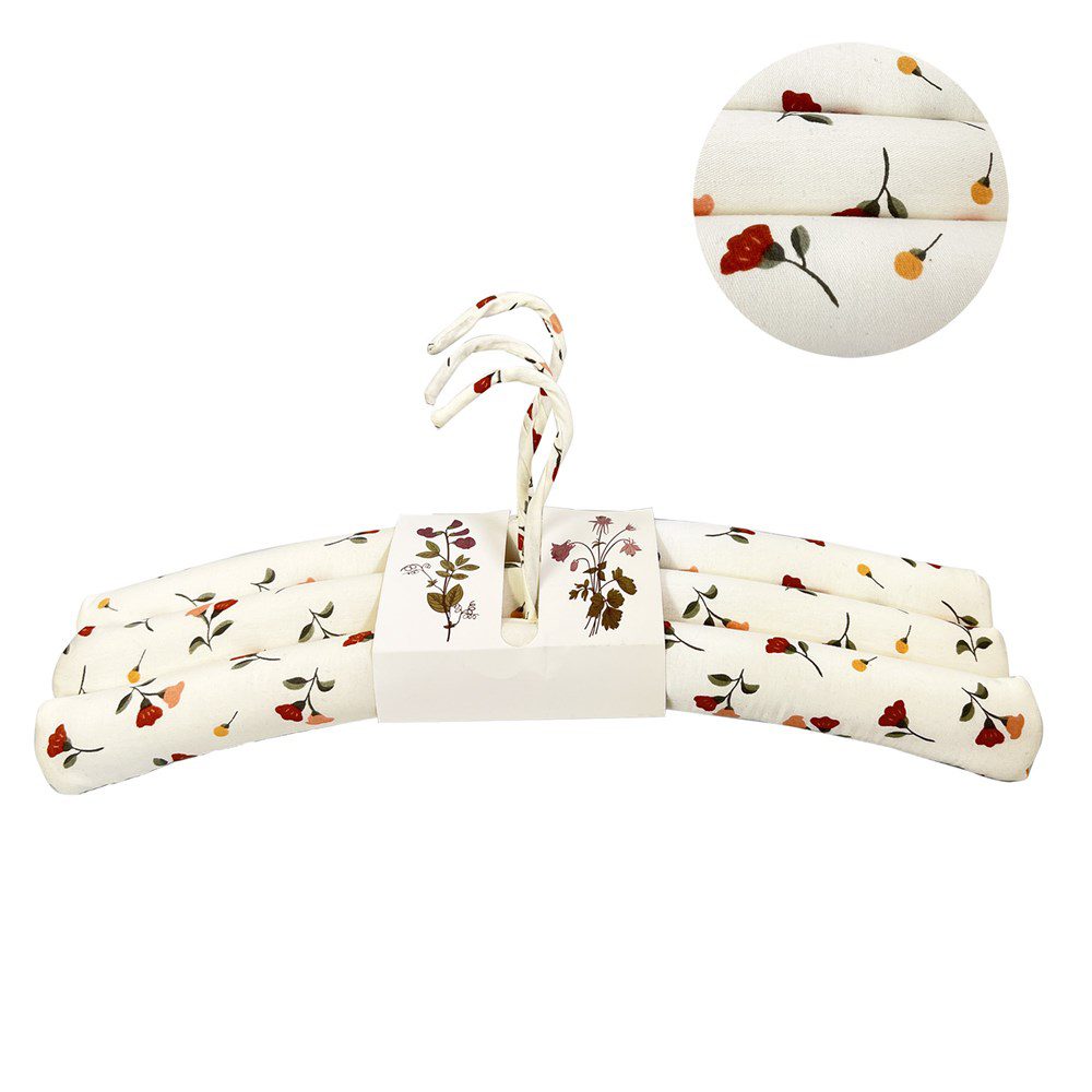 Linens & More Bell Blooms Coat Hangers set of 3