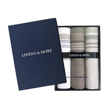 Load image into Gallery viewer, Linens &amp; More Formal Handkerchiefs set of 3
