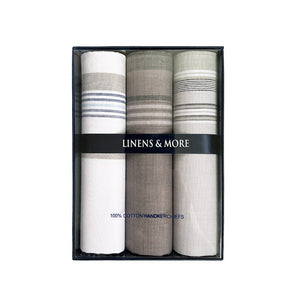 Linens & More Formal Handkerchiefs set of 3