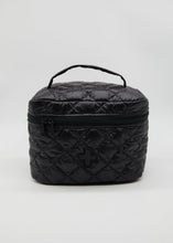 Load image into Gallery viewer, Stella &amp; Gemma Black Quilted Make Up Bag
