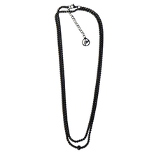 Load image into Gallery viewer, Fabuleux Vous Steel Me Stainless Steel Black Box Chain 85cm
