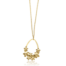 Load image into Gallery viewer, Fabuleux Vous Steel Me Yellow Gold Flower Necklace
