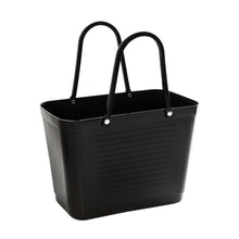 Load image into Gallery viewer, Hinza Small Black Bag- Green Plastic
