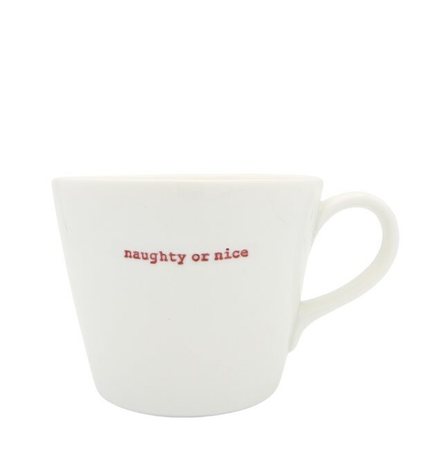 Keith Brymer Jones Bucket Mug- Naughty or Nice