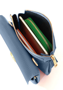 La Lupa Sabrina Crossbody- Dark Dusky Blue