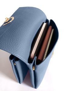 La Lupa Sabrina Crossbody- Dark Dusky Blue