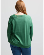 Load image into Gallery viewer, Stella &amp; Gemma Green Daisy Logo Sweater
