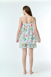 Arabella White with Floral Print Pyjama Set