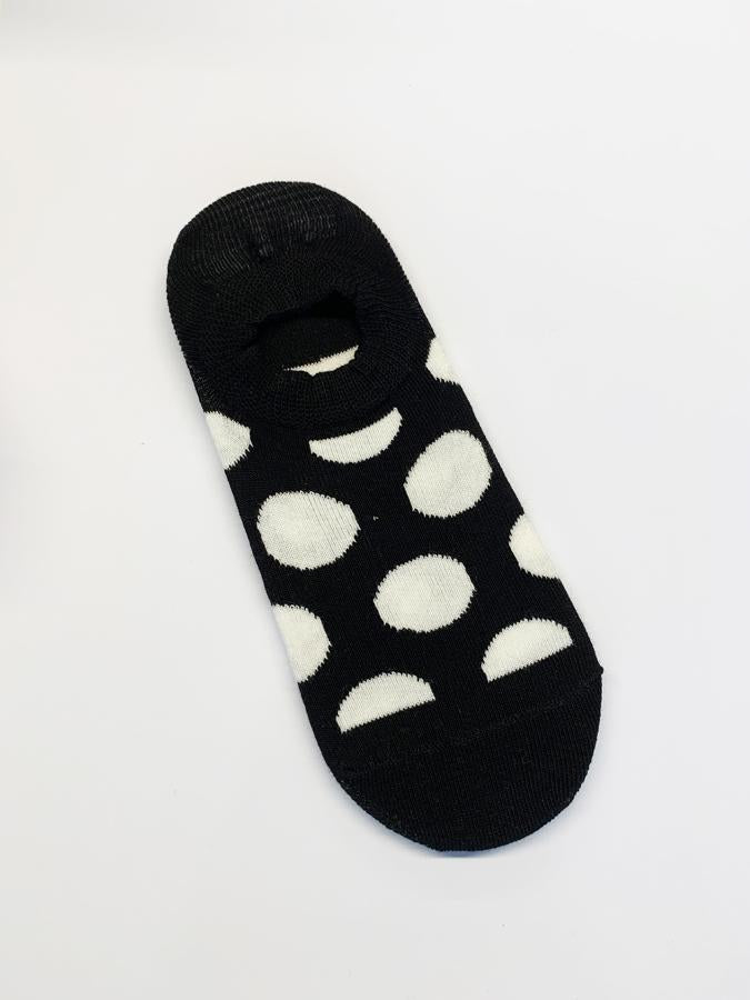 Stella & Gemma Black with White Dots Socks
