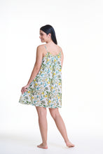 Load image into Gallery viewer, Arabella White with Lemon Print Short Nightie
