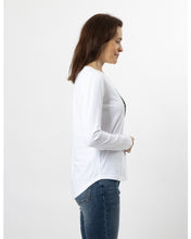 Load image into Gallery viewer, Stella &amp; Gemma Long Sleeve Tee White with Black Pearl Spot
