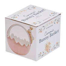 Load image into Gallery viewer, Annabel Trends Easter Ceramic Bunny Basket Small Pink
