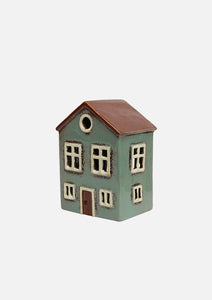 French Country Collections Alsace Tea Light House Light Blue
