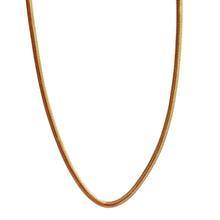 Load image into Gallery viewer, Fabuleux Vous Steel Me Snake Chain Yellow Gold Necklace 40cm
