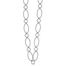 Load image into Gallery viewer, Fabuleux Vous Steel Me Super Link SS Black Necklace 85cm
