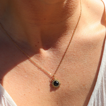 Load image into Gallery viewer, Fabuleux Vous Steel Me Soleil Black Onyx Necklace
