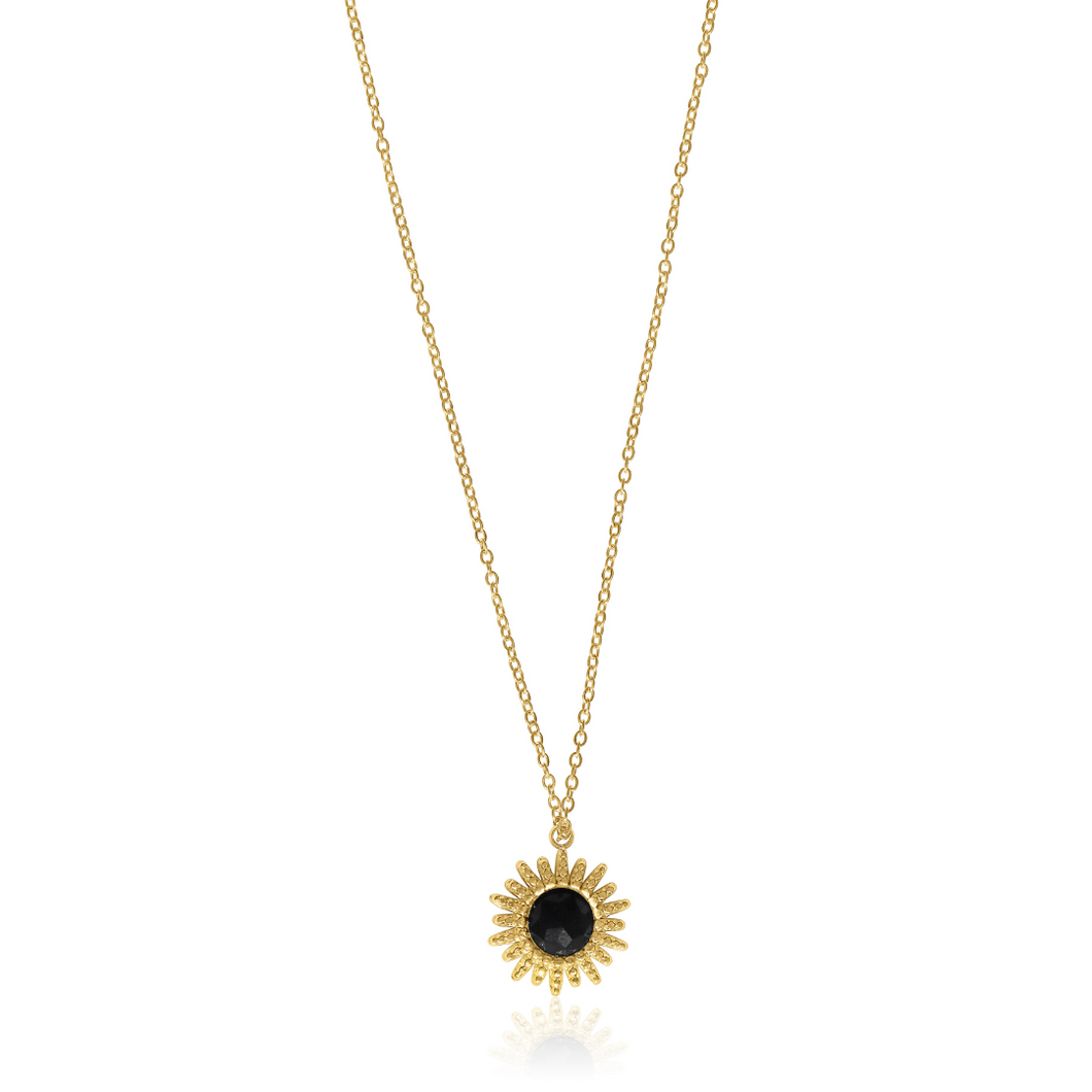 Fabuleux Vous Steel Me Soleil Black Onyx Necklace