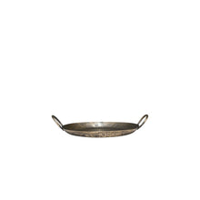 Load image into Gallery viewer, Maytime Ankara Tray with Handles- Vintage Brass Finish
