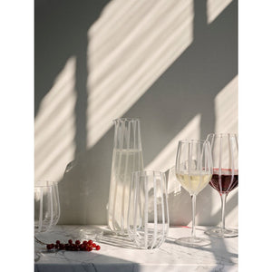 Broste Stripe White Wine Glass set of 4