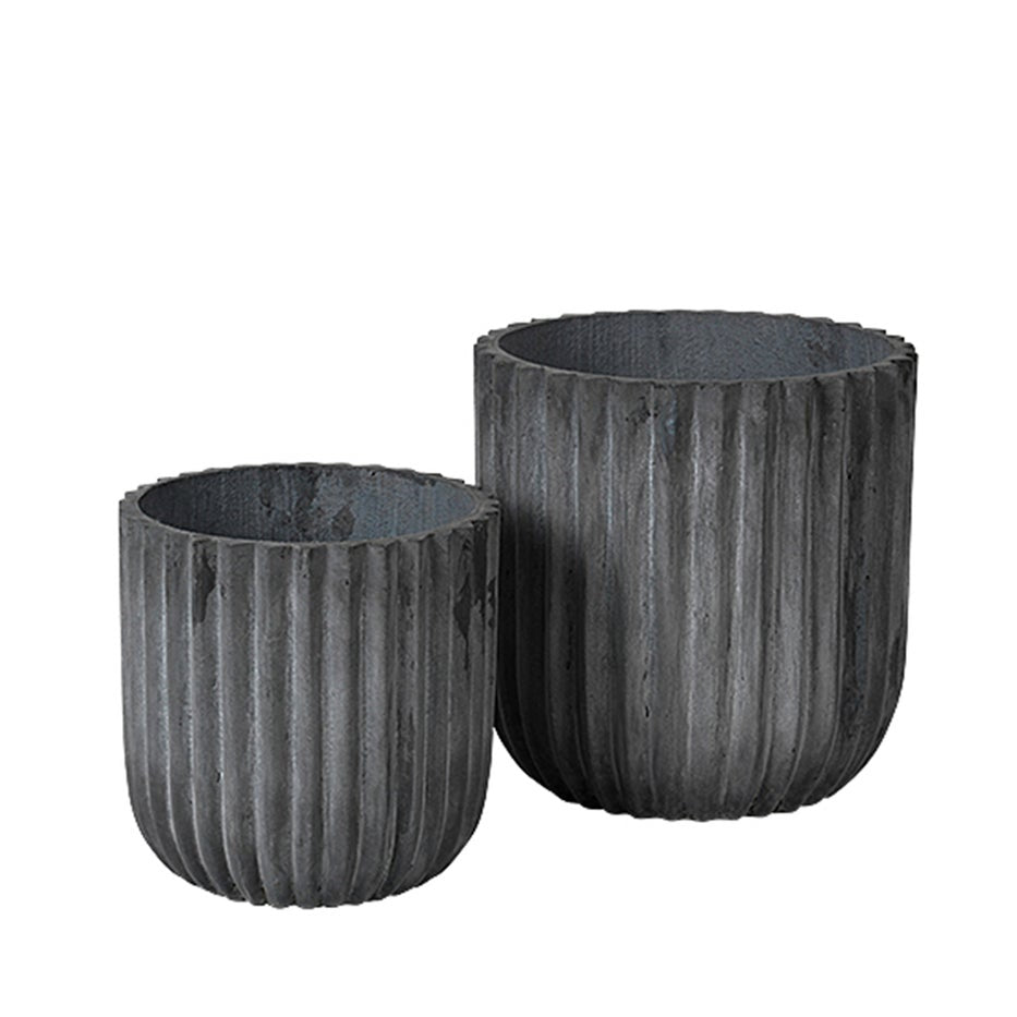 Maytime Broste Flowerpot Cylinder Charcoal Small