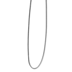 Fabuleux Vous Steel Me Snake Chain Silver Necklace 40cm