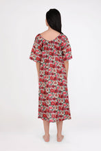 Load image into Gallery viewer, Arabella Shirred Bodice Short Sleeve Nightie- Floral 4
