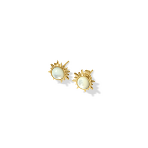 Fabuleux Vous Steel Me Soliel Mother of Pearl Earrings