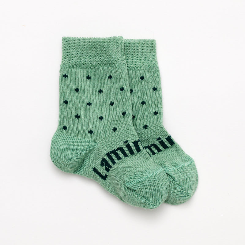 Lamington Merino Wool Crew  Socks- Apple