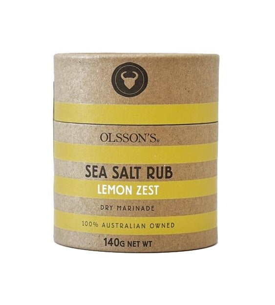 Sea Salt Rub Lemon Zest Canister