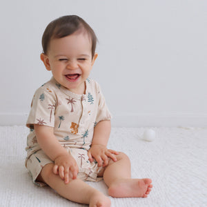 Burrow & Be Jungle Stamp Alex Romper