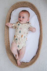 Burrow & Be Jungle Stamp Bodysuit/ Onesie