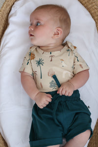 Burrow & Be Jungle Stamp Bodysuit/ Onesie