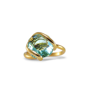 Simply Italian Turquoise Crystal Ring