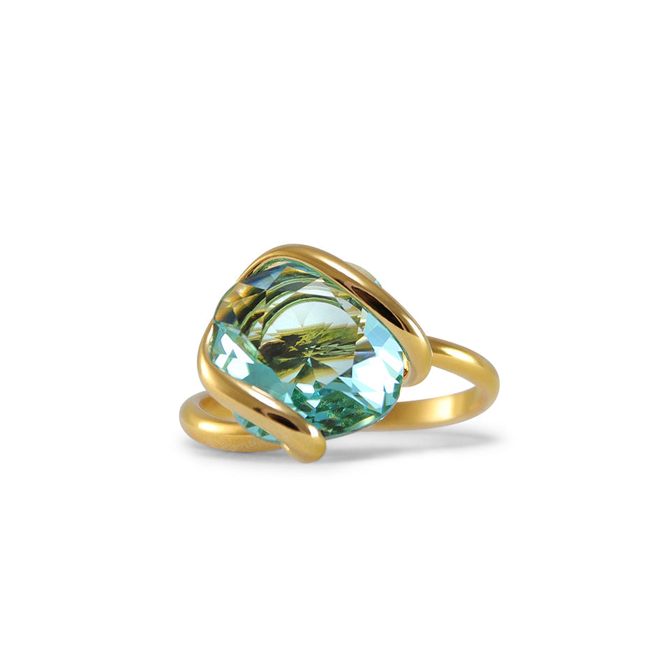 Simply Italian Turquoise Crystal Ring