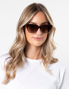 Stella & Gemma Willow Sunglasses Brown Gradient