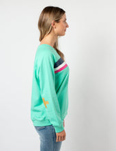 Load image into Gallery viewer, Stella &amp; Gemma Classic Sweater- Spearmint With Stripes
