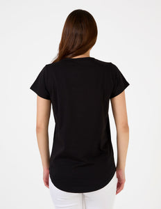 Stella & Gemma Black Icon Stripe T-Shirt