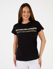 Load image into Gallery viewer, Stella &amp; Gemma Black Icon Stripe T-Shirt
