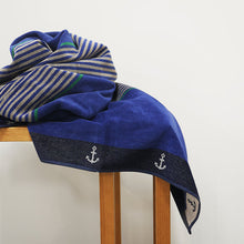 Load image into Gallery viewer, Seneca Admiral Blue Beach Towel

