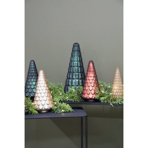 Maytime Glass Tree Large- Metallic Forest Green