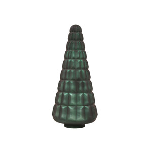 Maytime Glass Tree Large- Metallic Forest Green