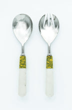 Load image into Gallery viewer, Bianca Lorenne Salad Servers-Ochre/Ivory
