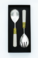 Load image into Gallery viewer, Bianca Lorenne Salad Servers-Ochre/Ivory
