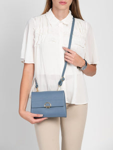 La Lupa Sabrina Crossbody- Dark Dusky Blue