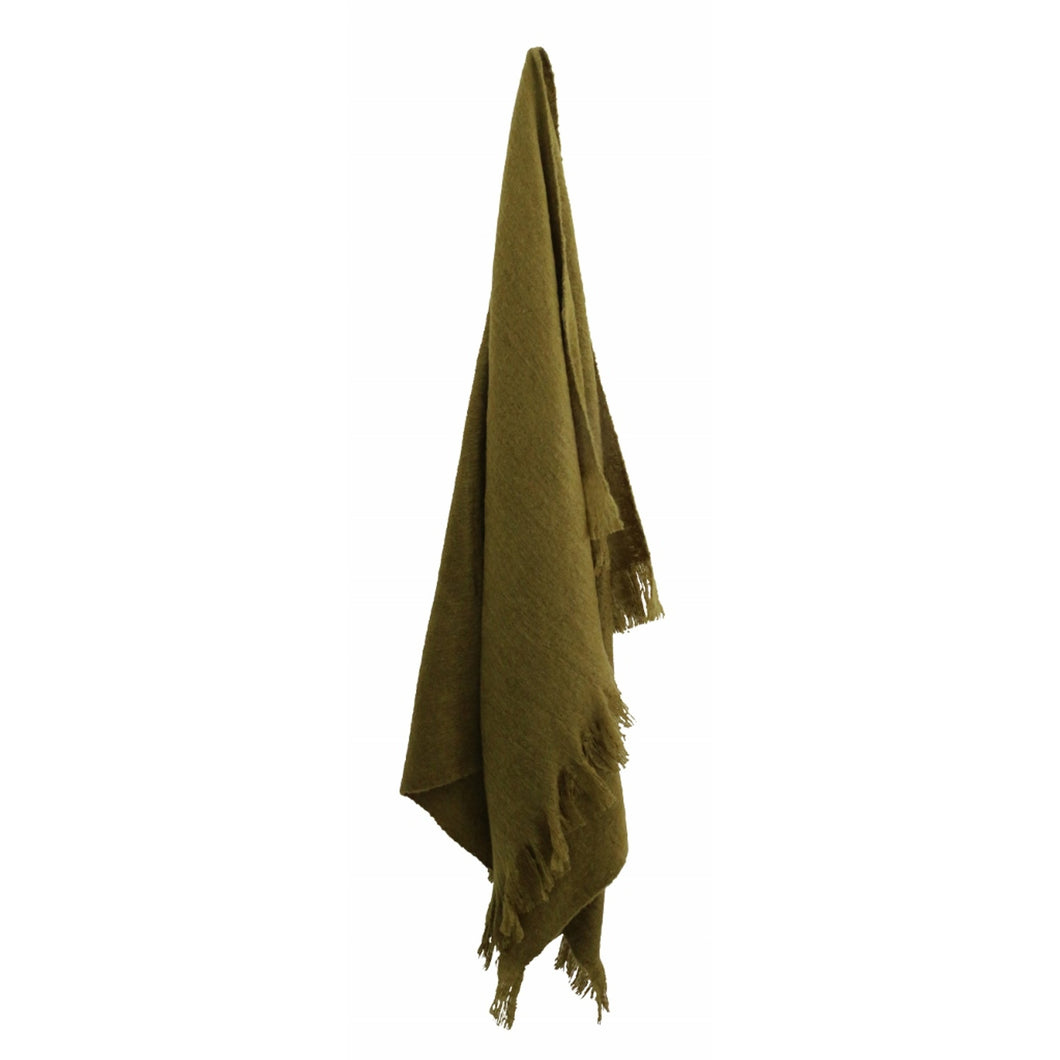 CC Interiors Olive Green Throw