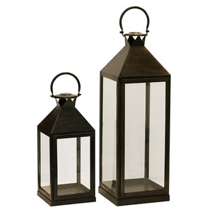 CC Interiors Long Island Lantern Medium in Dark Bronze/Black Finish