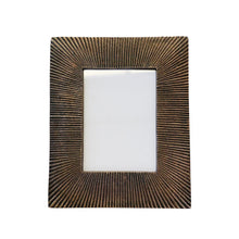 Load image into Gallery viewer, CC Interiors Etched Large Photo Frame in Antique Brass Finish
