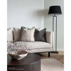 CC Interiors Tribeca Floor Lamp with Natural Linen Lampshade